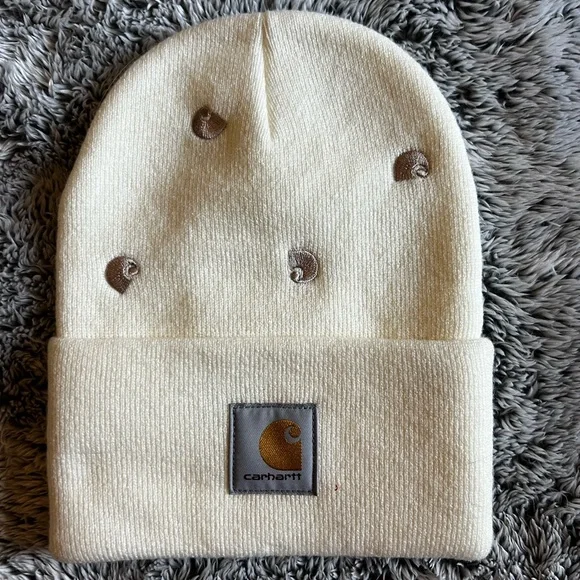 Carhartt Cream Beanie - women’s - NWOT - Picture 1 of 2